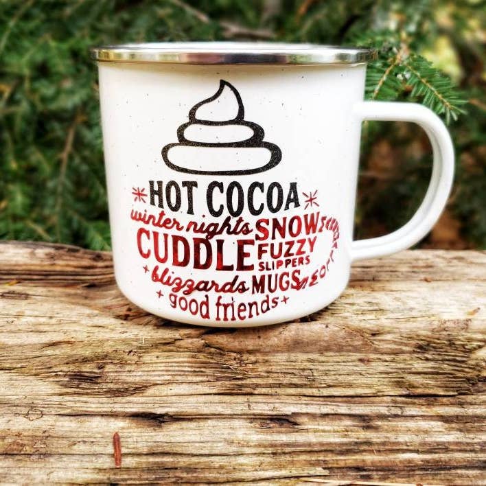 Hot Chokolade Krus, Jul Kaffe Krus, Jul Kaffe Krus, Hot Chokolade Krus, Hot Chokolade Krus, Jul Camp Mug, Vinter Campfire for engroshandel hos Superior Sweet Water
