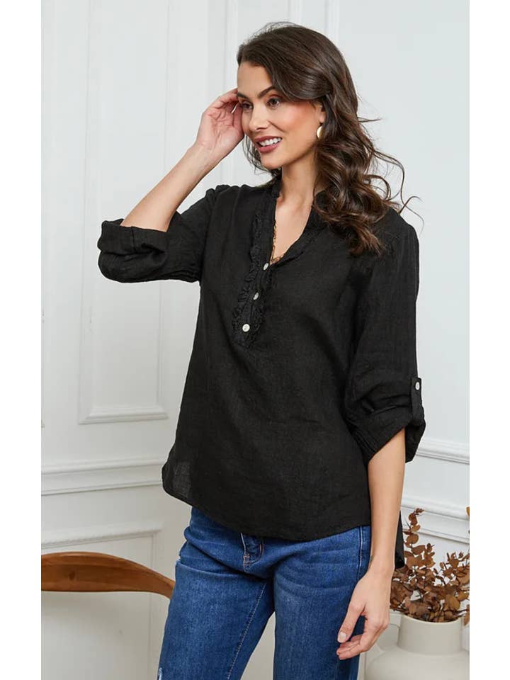 LÉA & LUC – wholesale Blouse – Women’s – 100% Linen Blouse REF. 664937