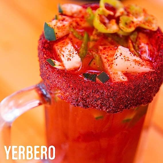 YERBERO - Wholesale Dip - Yerbero - Michelada Guava & Chamoy Rim Dip | 8 Oz (226.7 g) | Mexican Guayaba & Chili Paste5