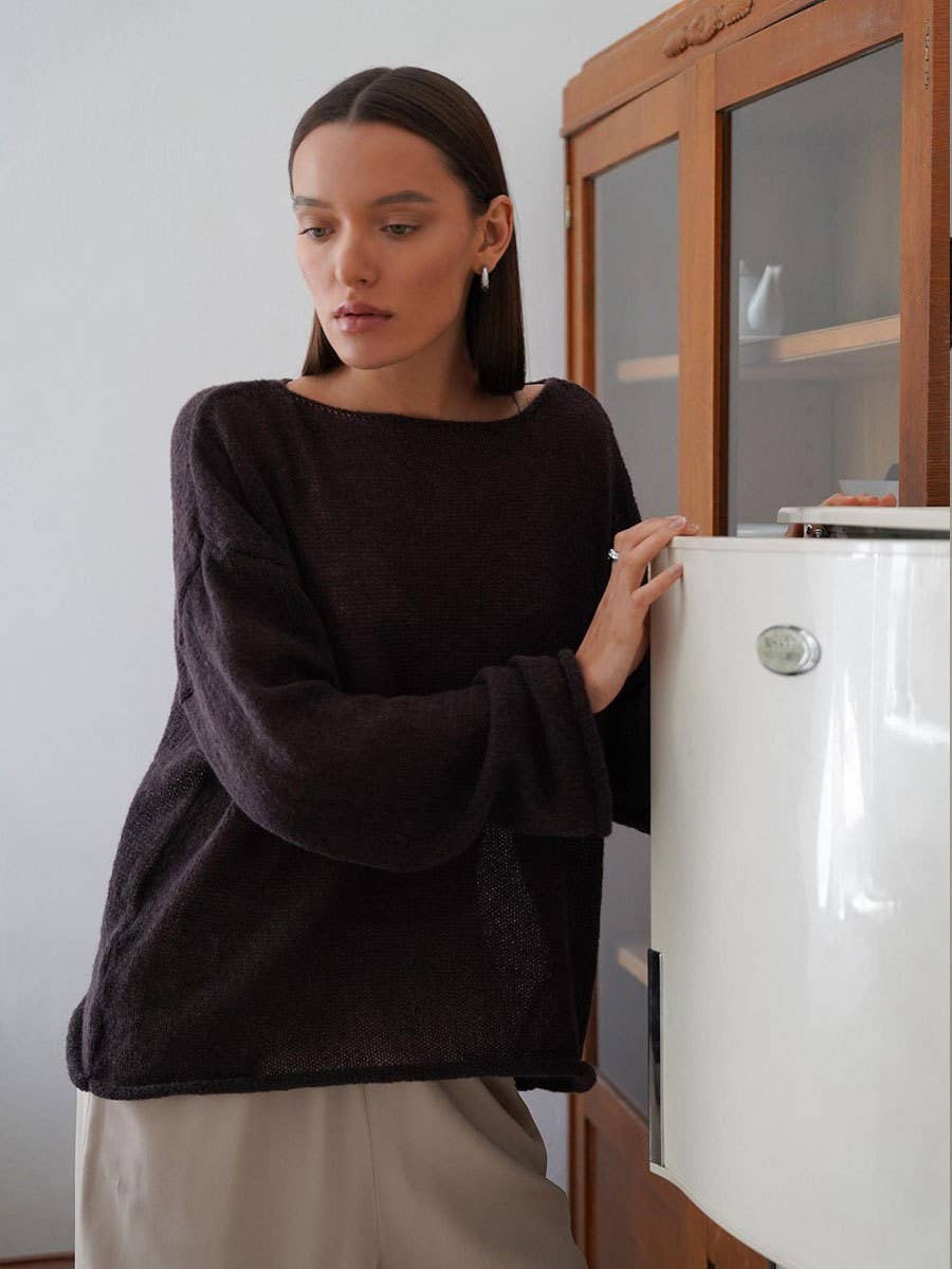 Hope & Sunshine - Wholesale Knit Top - Women's - Hollow Knit Bell Sleeve T-Shirt For Women32