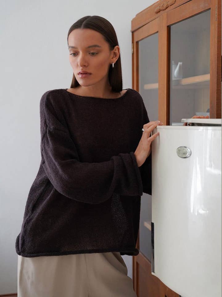 Hope & Sunshine - Wholesale Knit Top - Women's - Hollow Knit Bell Sleeve T-Shirt For Women32