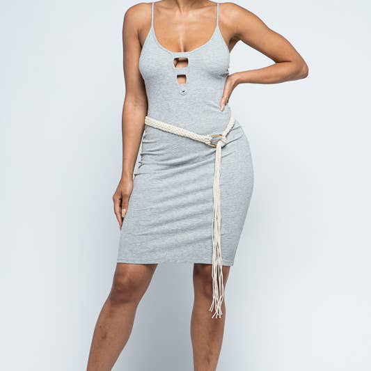 Leto Accessories - Wholesale Belt - Women's - Braided Self Tie Belt
