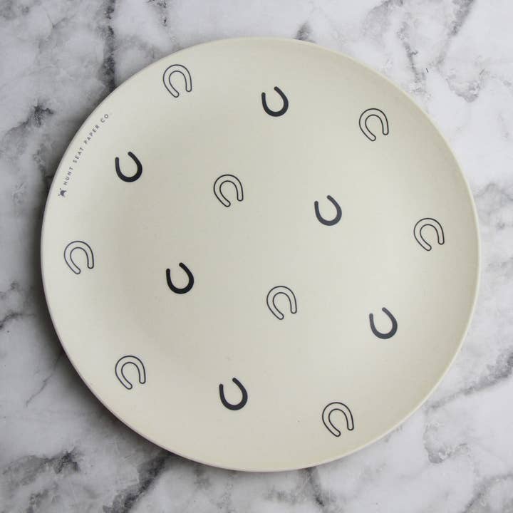 Hunt Seat Paper Co. - Wholesale Dinner Plate - Lucky Cream Dinner Plate - Set of Four2