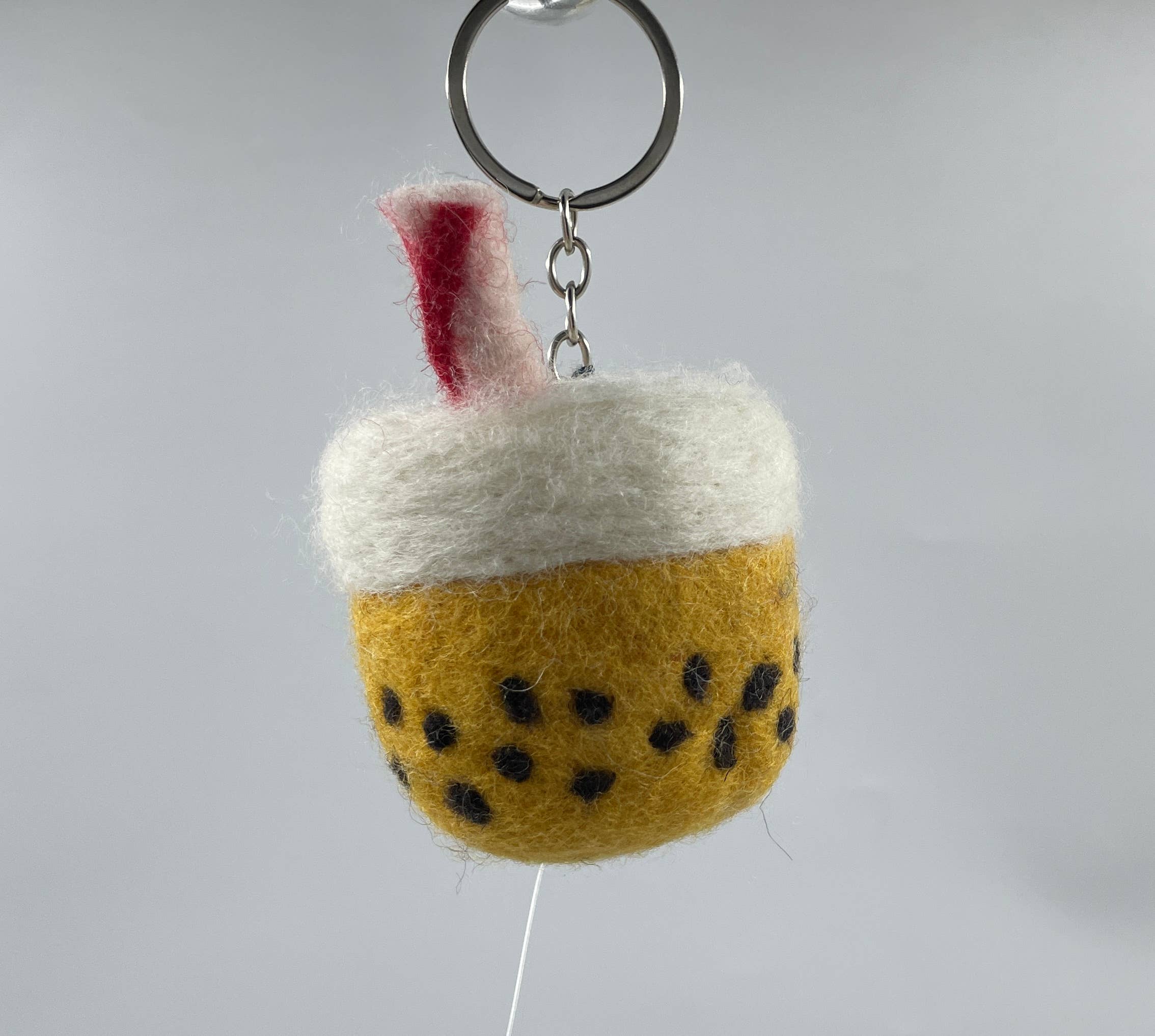 Funky Yak Ltd – wholesale Keychain – Unisex – Handmade  Felt Bubble Tea Keyrings5