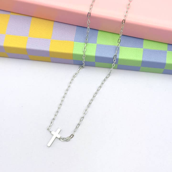 Treasure Jewels Inc. - Wholesale Pendant/Charm Necklace - Sisters Forever Silver Necklace