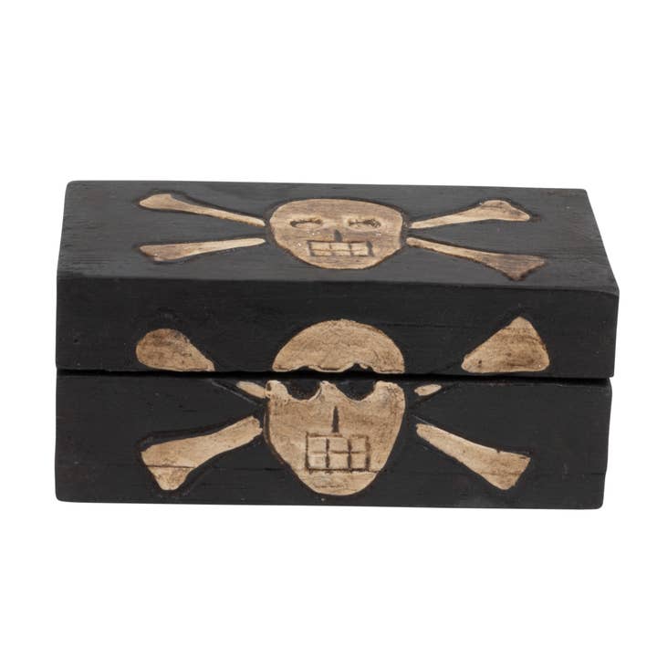 SKULL AND CROSSBONES BOX for wholesale by Benjamin International