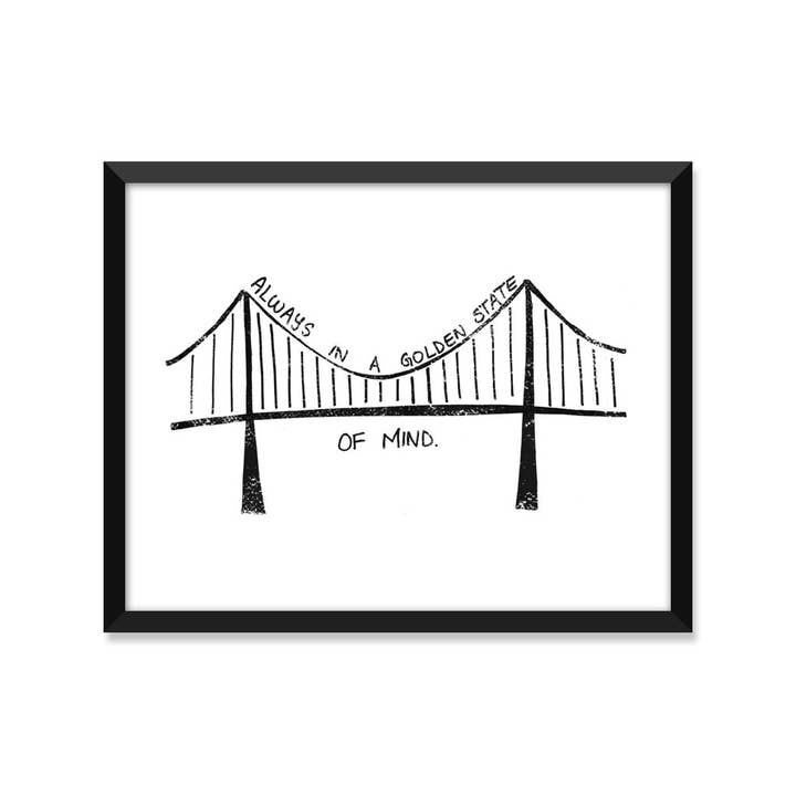 Altid i en gylden sindstilstand Californien - Art Print for engroshandel hos Serif