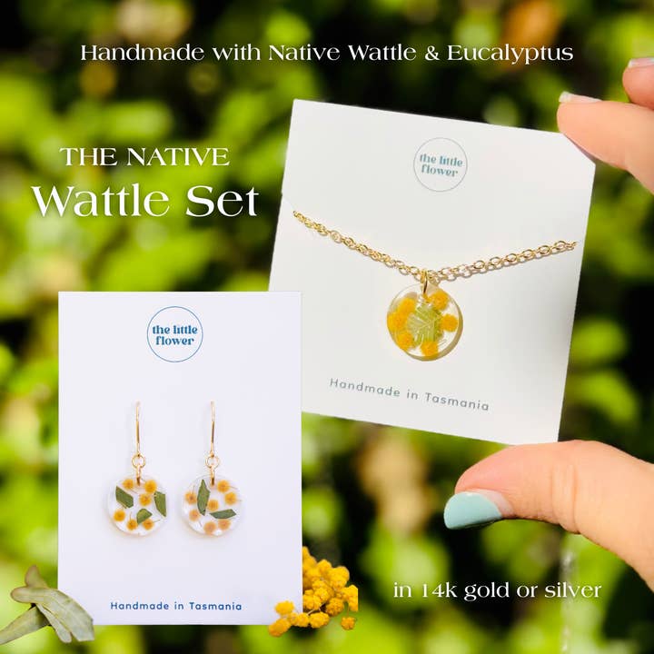 Native Wattle Set for wholesale by The Little Flower Handmade