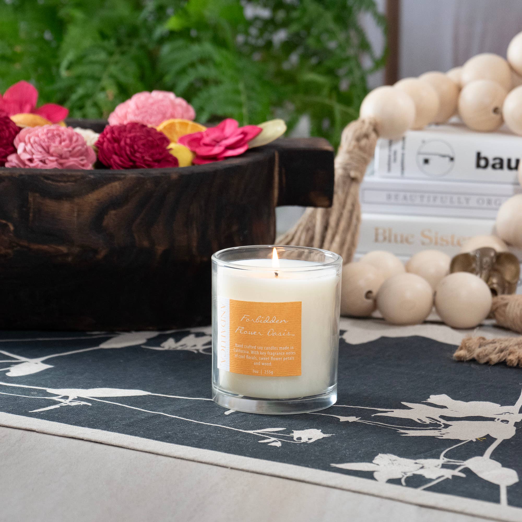 Andaluca - Wholesale Jar/Filled Candle - Forbidden Flower Oasis 9 oz Candle3