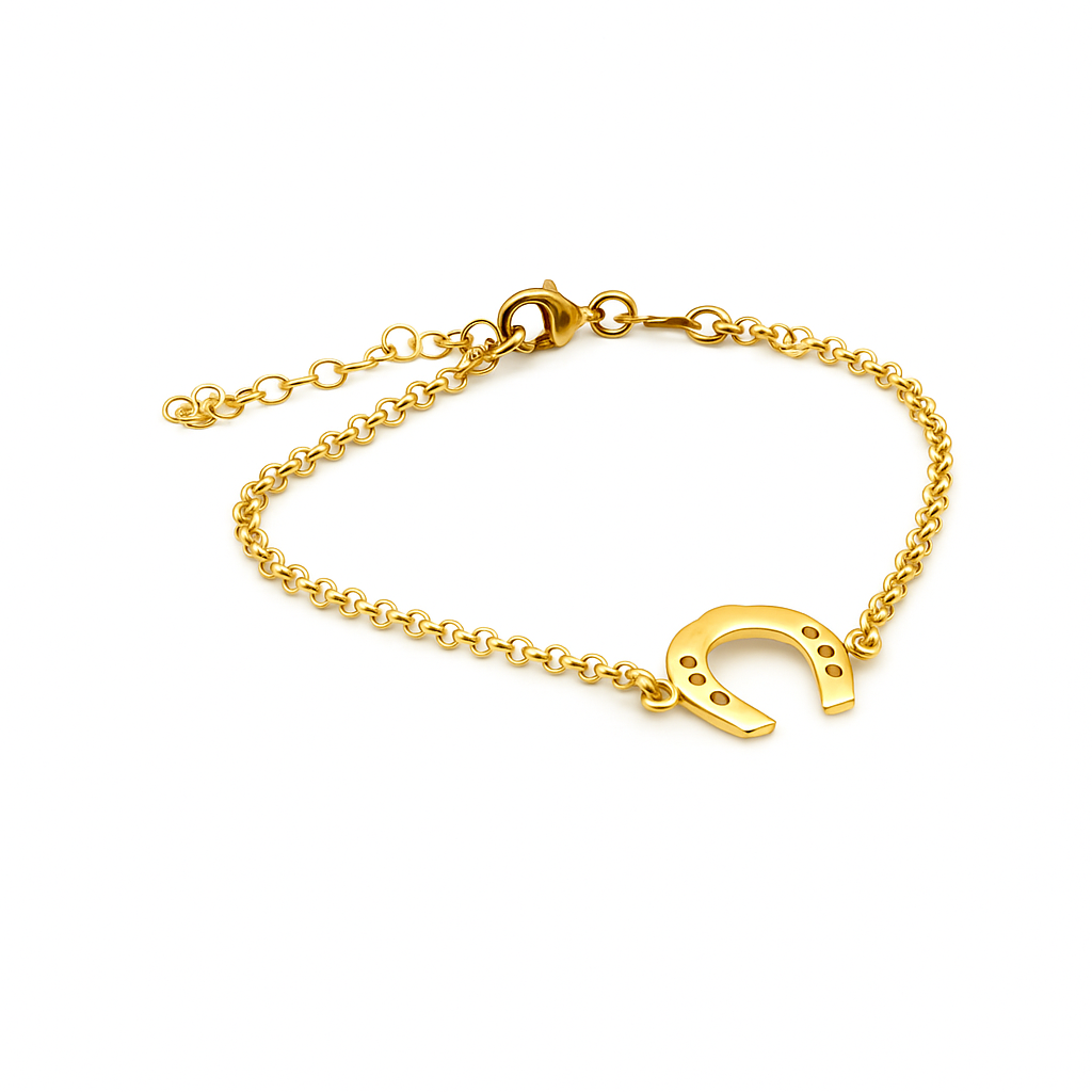 TALISMAN JEWELLERY (D&Fidanverdi, S.L.) – wholesale Berlockarmband – 18k Guldpläterat Hästsko Kedjearmband0