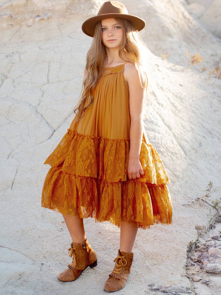 Catrina Dress in Marigold for wholesale by Joyfolie