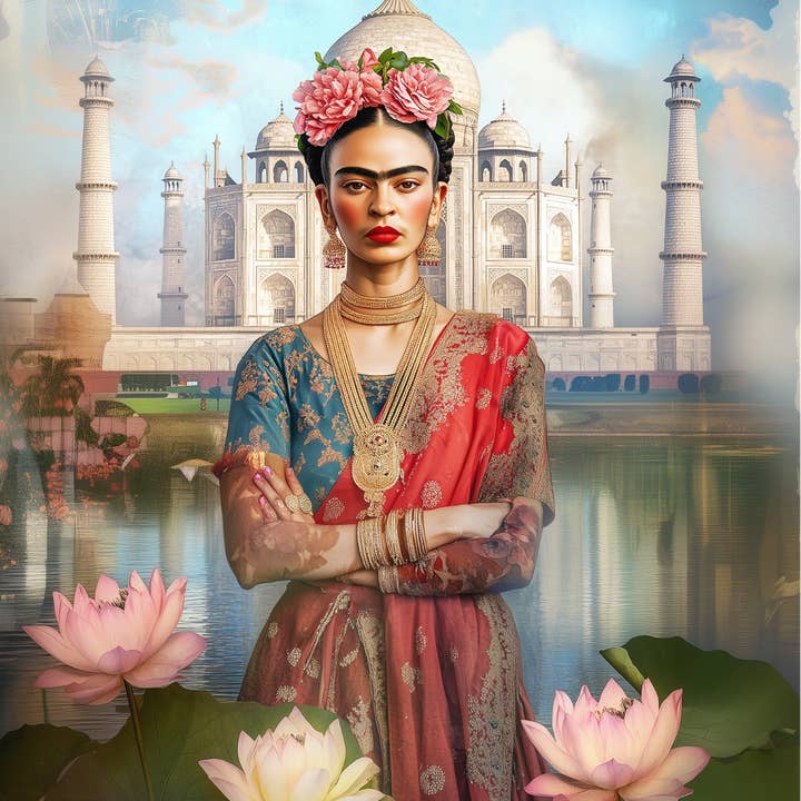 Fripperies - Wholesale Everyday Greeting Card - Frida Kahlo: India | Card Fripperies