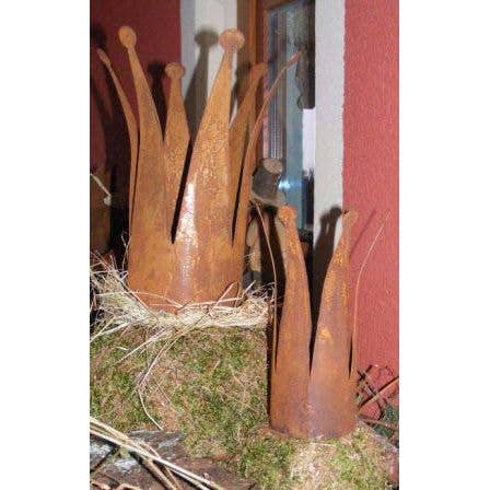 Rostikal - Vendita all'ingrosso Decorazioni da tavolo - Corona decorativa in metallo Edelrost stretta | decorazione da giardino | decorazione vintage