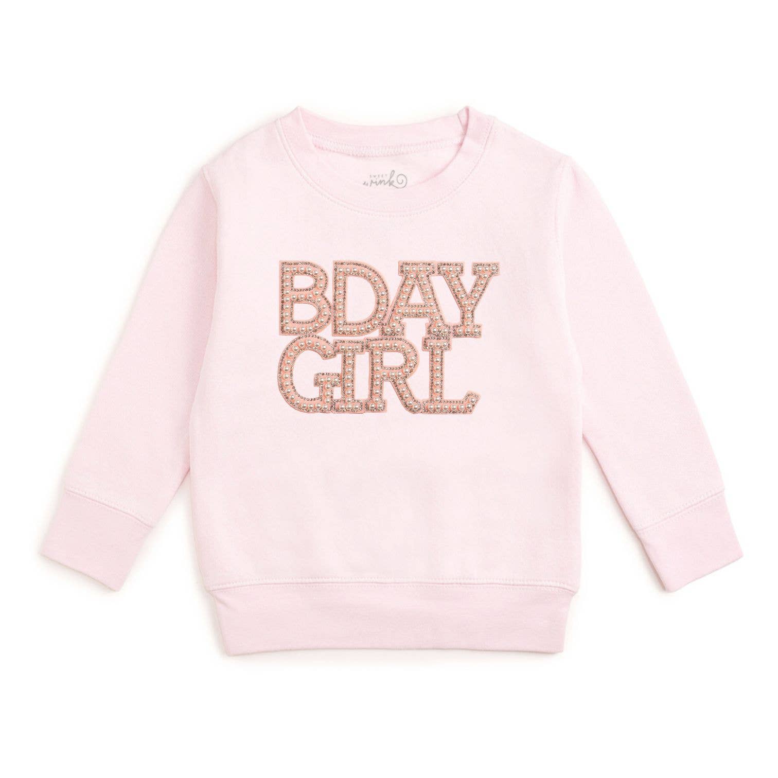 Sweet Wink - Wholesale Sweatshirt - Kids - Pearl BDay Girl Patch Sweatshirt - Kids Boutique Clothing1