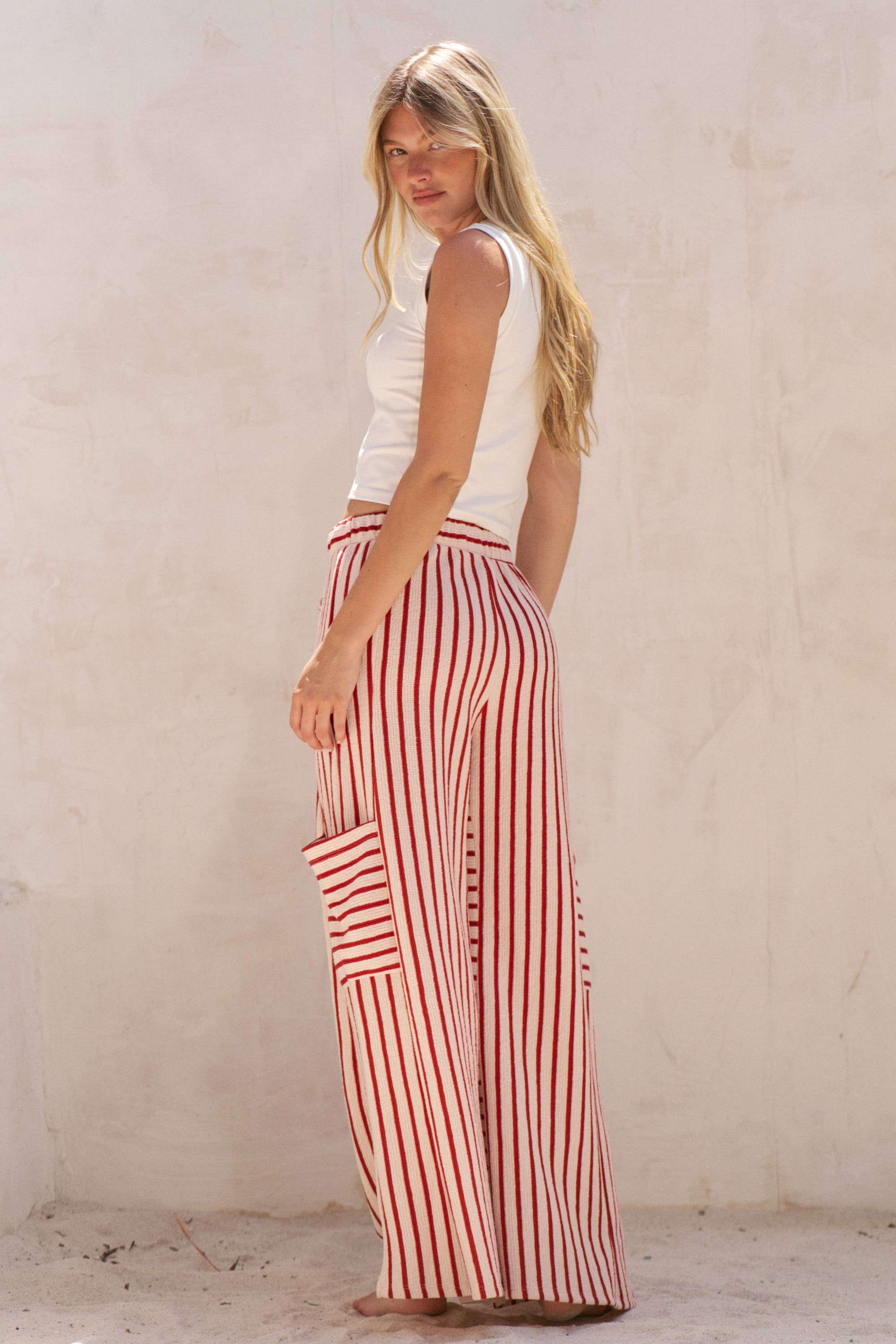 JADE BY JANE - Wholesale Pants - Women's - STRIPE WIDE LEG PANTS15