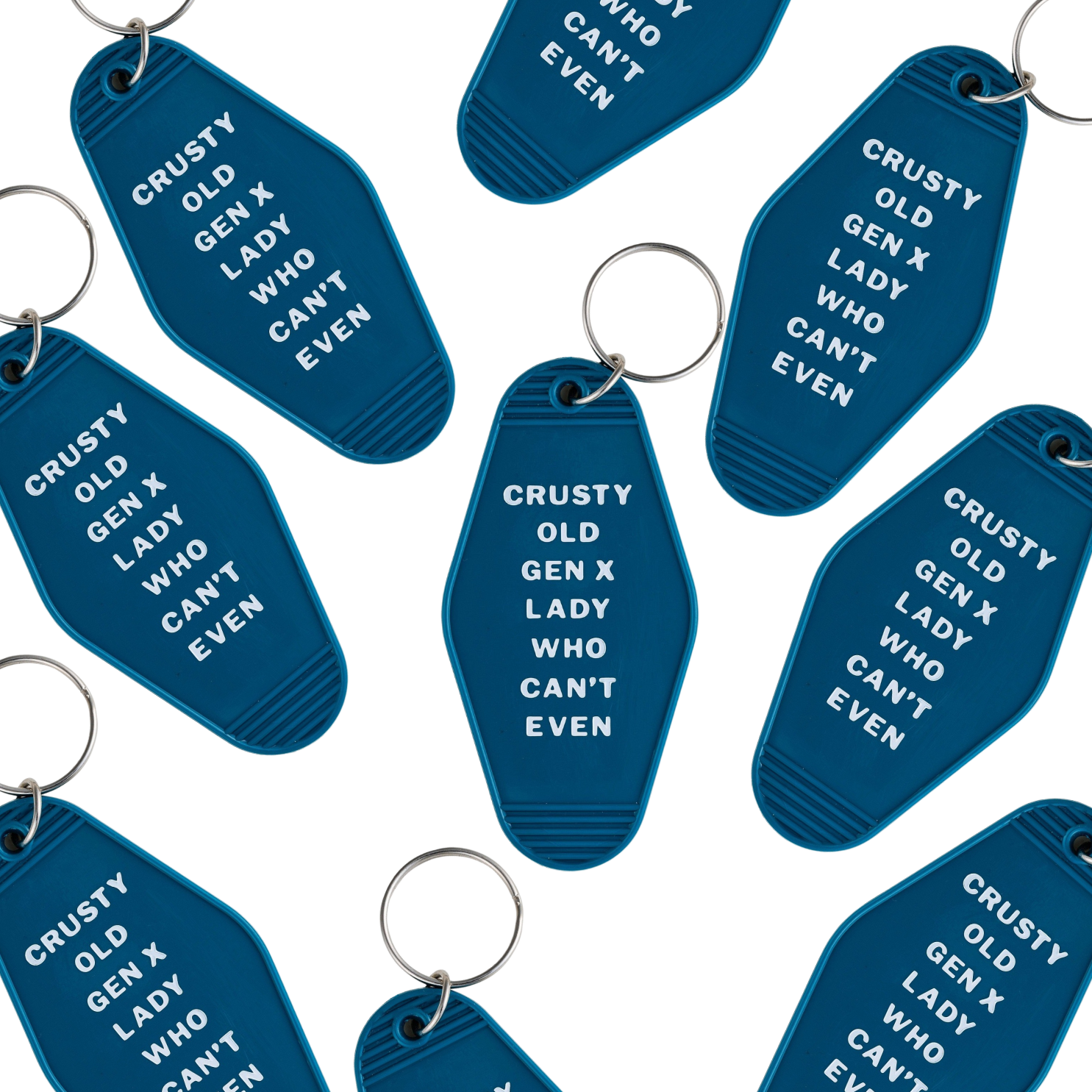 GetBullish - Wholesale Keychain - Women's - BULK PACK of 60 Crusty Old Gen X Lady Motel Keychain8