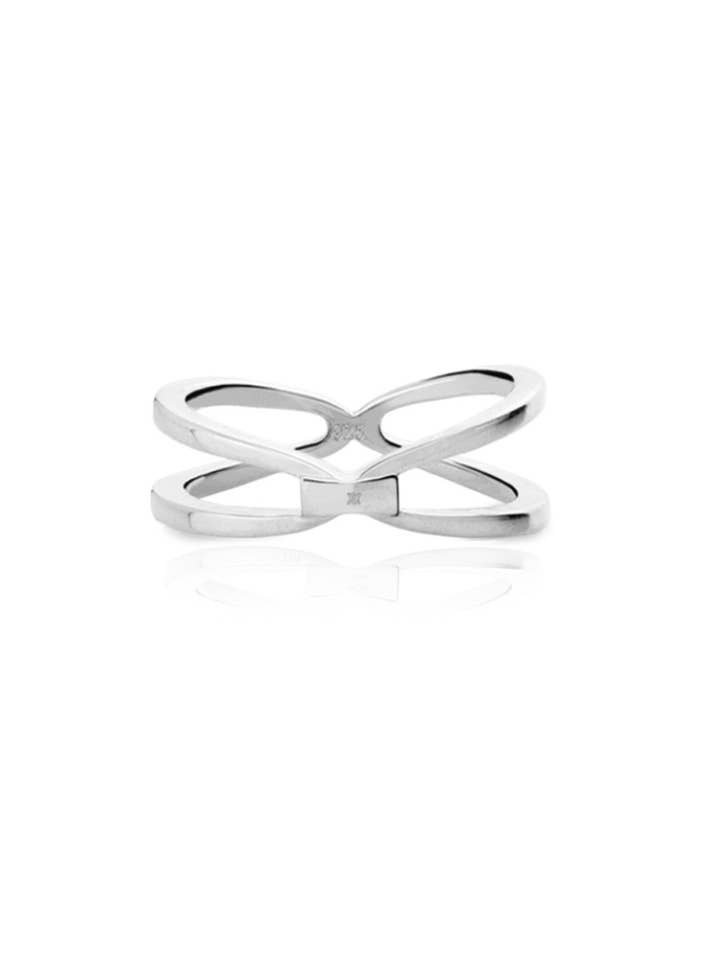 X ring Silver ring6 for wholesale by Aran Jewels