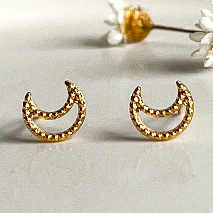 Lunar Stud Earrings for wholesale by Natalie Clare Collections