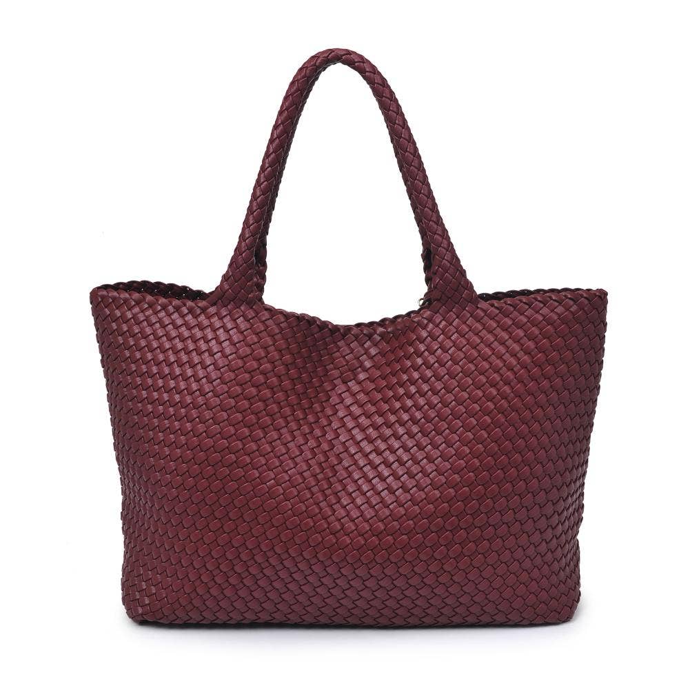 Moda Luxe - Vendita all'ingrosso Borsa tote - Donna - Borsa tote intrecciata in pelle vegana Solana70