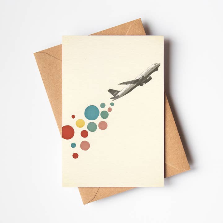 Leaving on a Jet Plane Greeting Card for wholesale by Cassia Beck