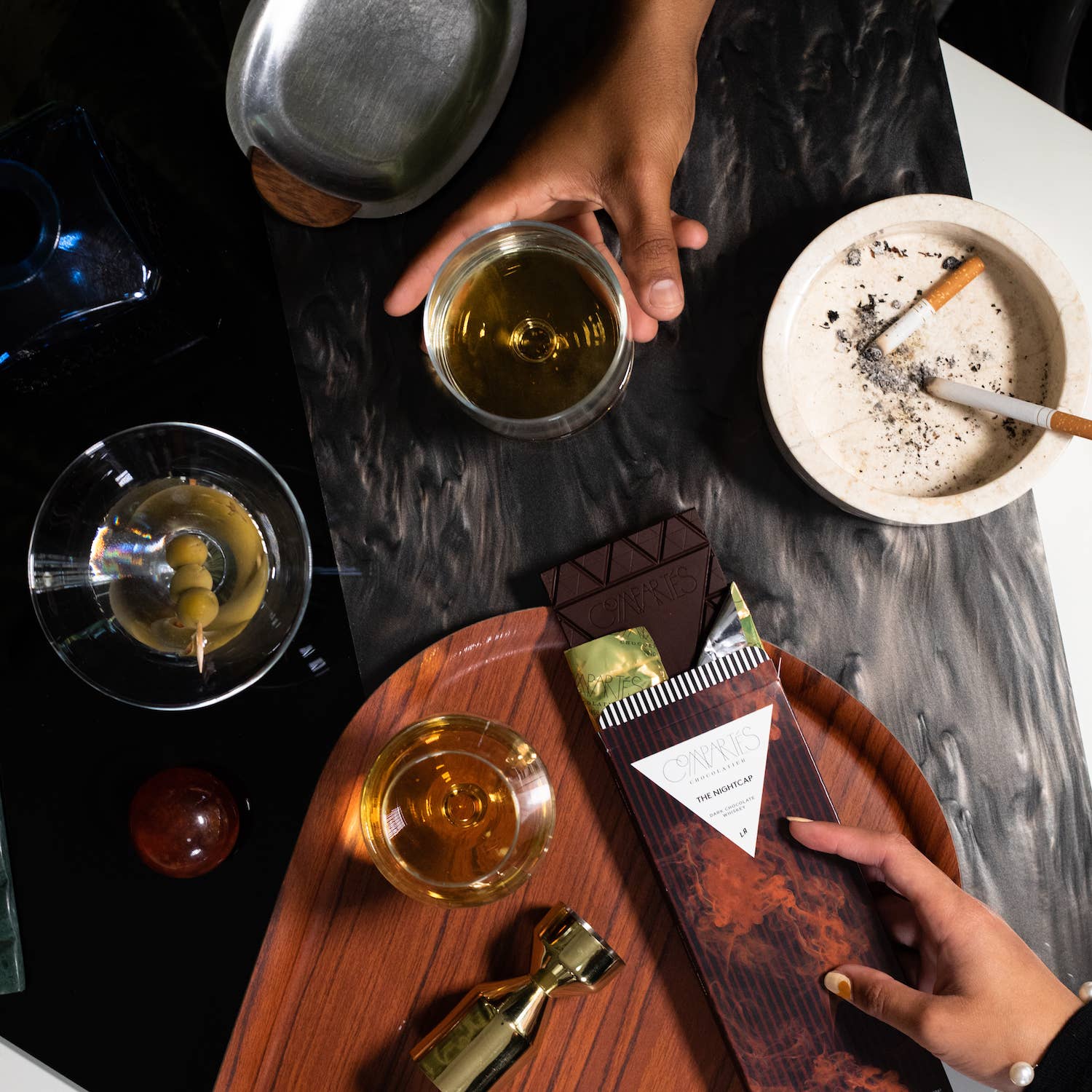 Compartes Chocolate - Vendita all'ingrosso Barretta di cioccolato - Barretta di cioccolato fondente Nightcap al whisky2