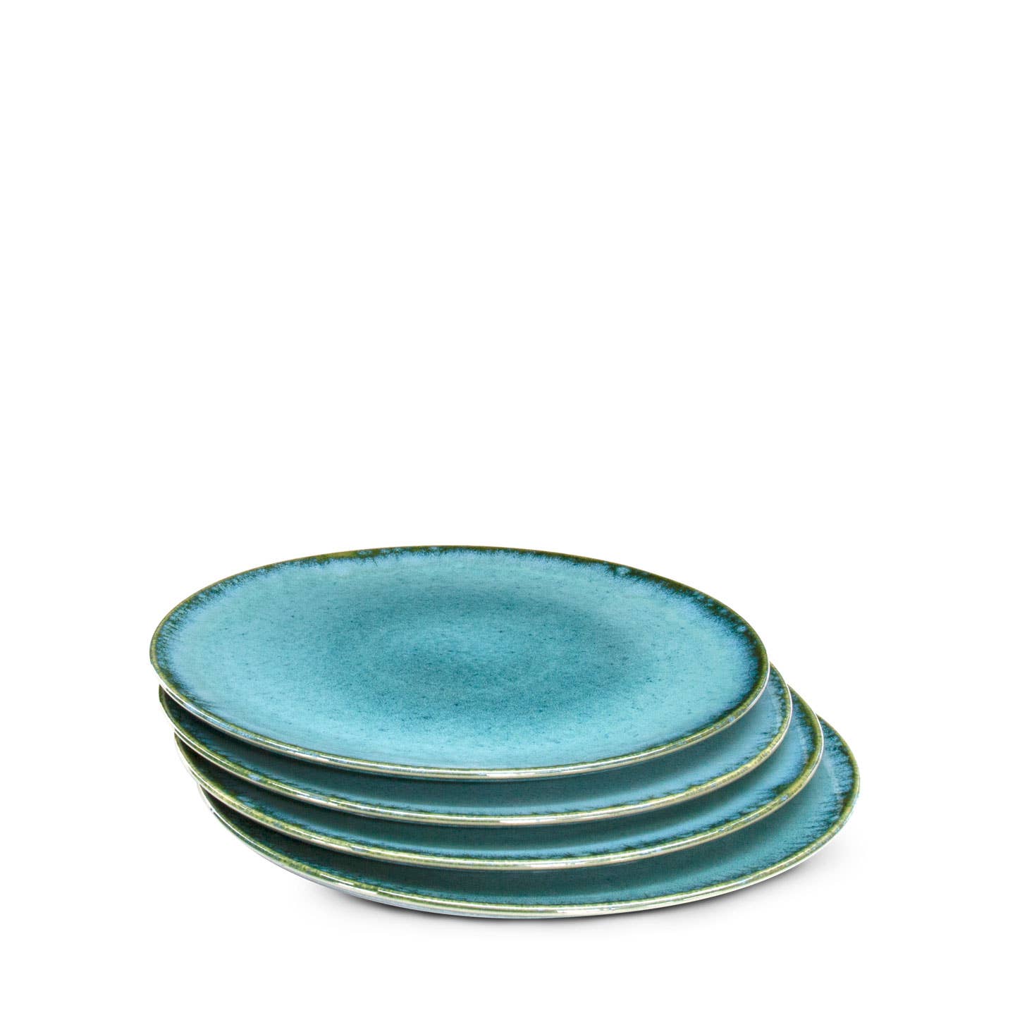 Machado GmbH - Vente Assiette à salade - Vaisselle raffinée : assiette à salade en céramique Amazônia verte3