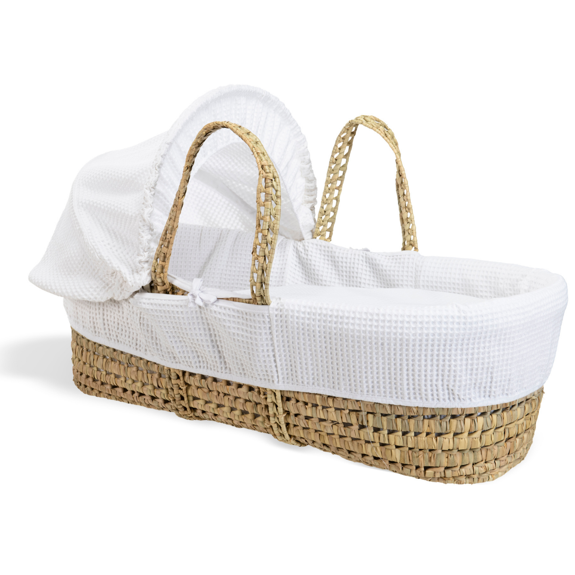 Clair De Lune - Wholesale Bassinet - Baby - Waffle Palm Moses Basket0