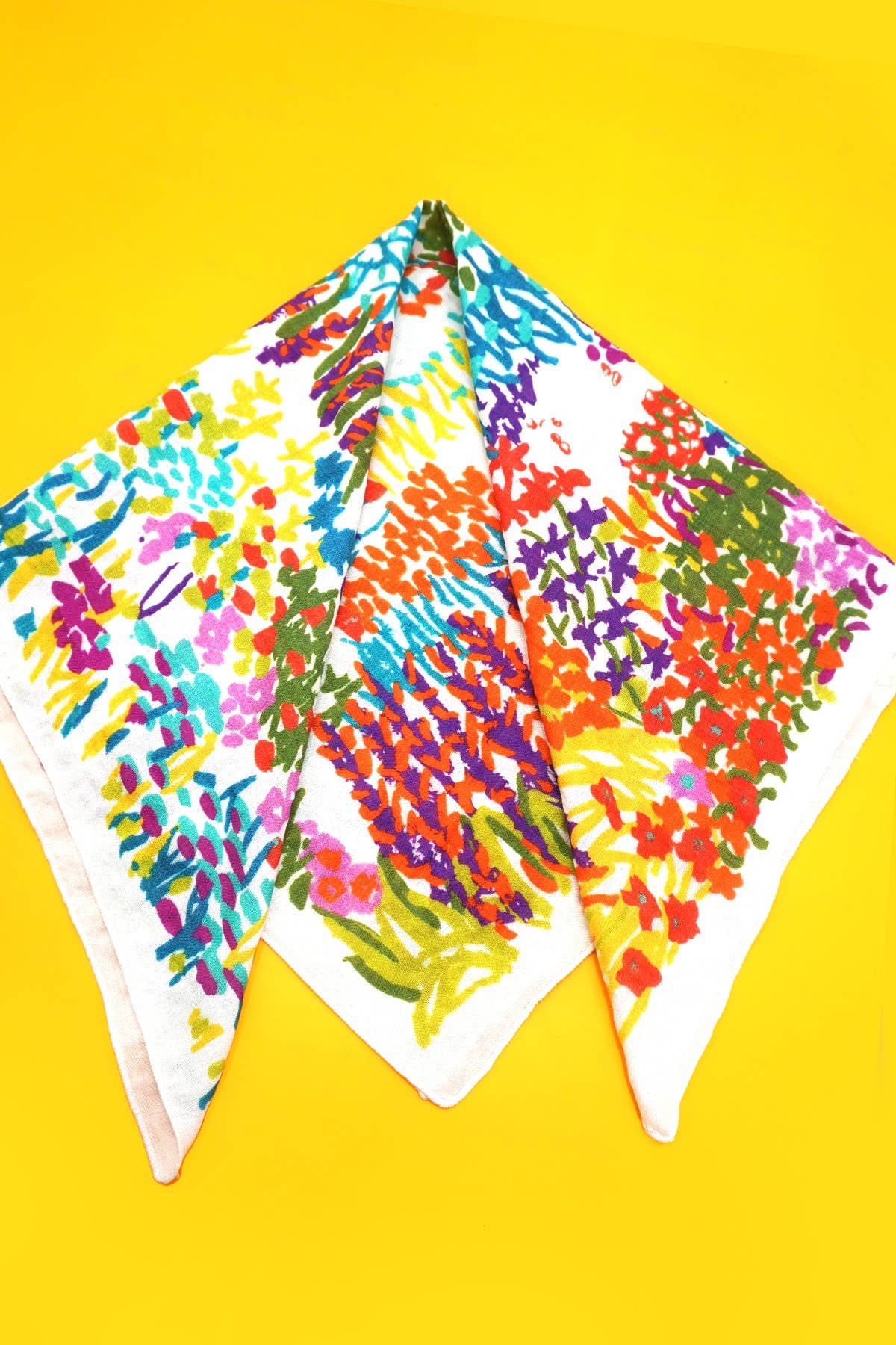 COTTON FLORAL PRINT SILKY FEELING BANDANA SCARF | 40SC648 for wholesale on Faire3