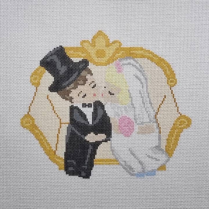 Ung Kærlighed Håndmalet Broderilærred for engroshandel hos Perrin Gentry Designs