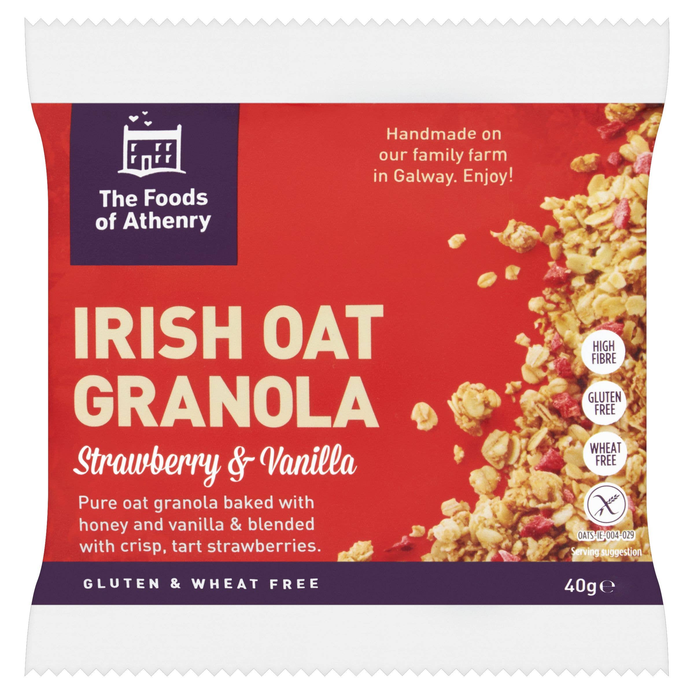 The Foods of Athenry - Wholesale Granola - Irish Oat Granola, Strawberry & Vanilla0