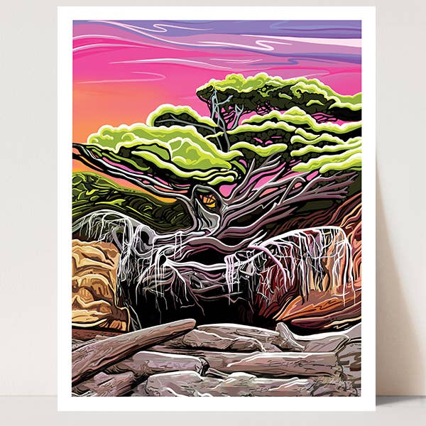 Árbol de la Vida - Kalaloch, Costa de Washington Impresión de Arte 11x14 para venta al por mayor de Linda Sholberg Art