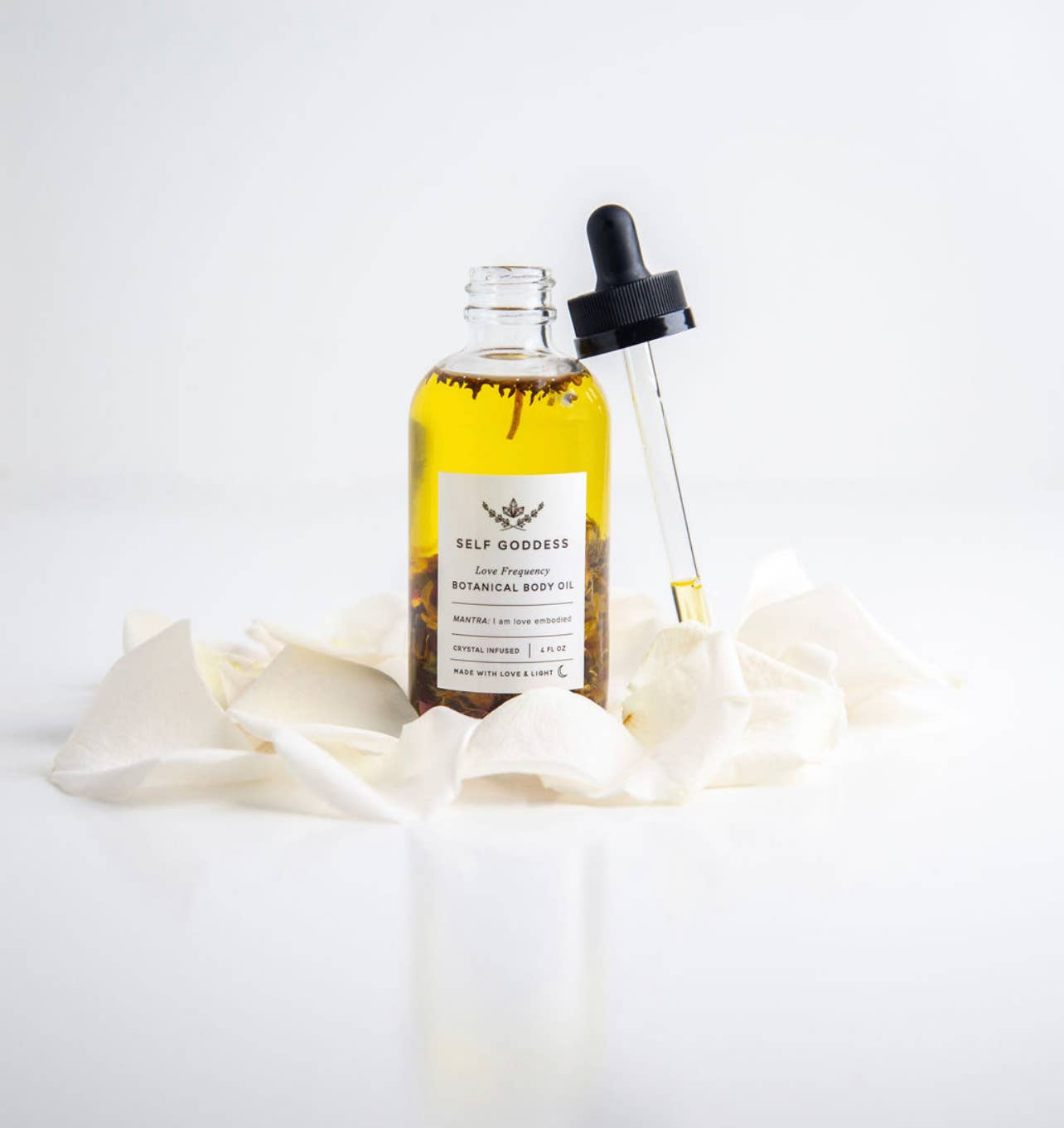 Self goddess - Wholesale Bath/Body Oil - Love Frequency Botanical Rose Body Oil - Crystal Infused4