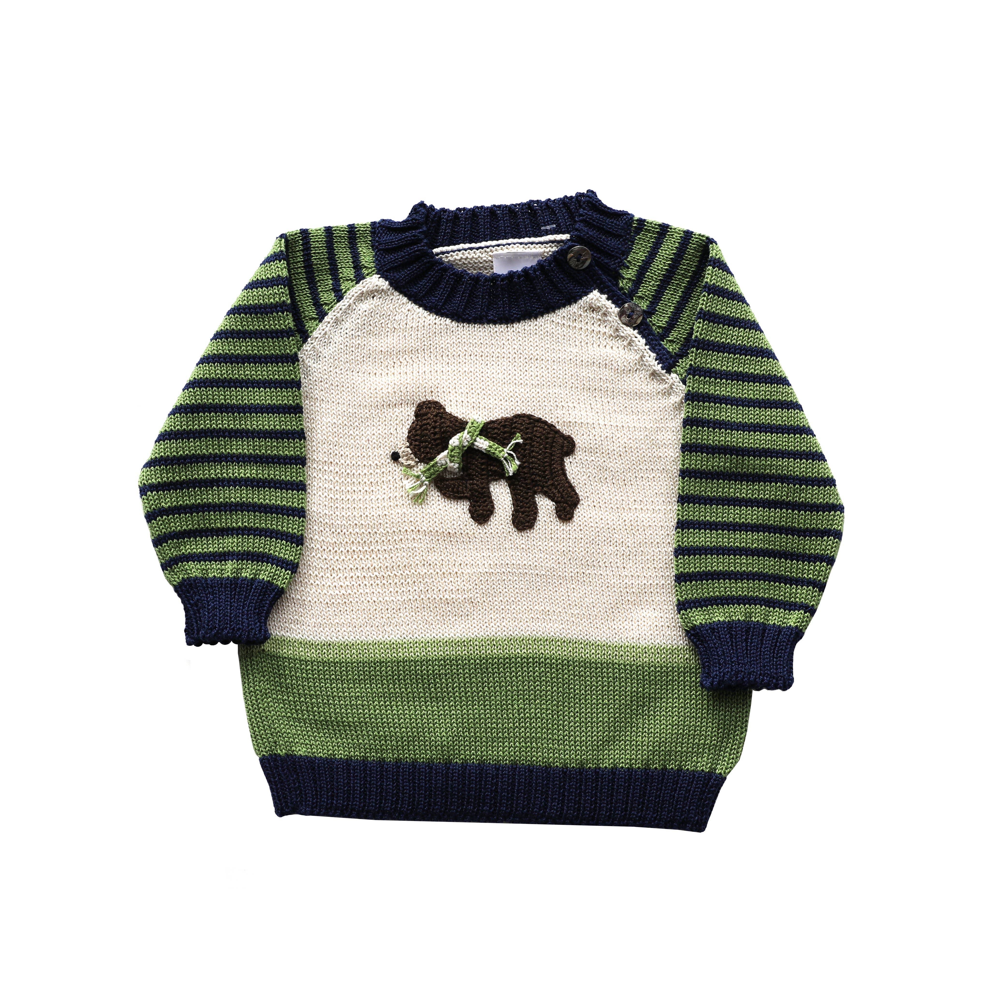 Melange Collection – Großhandel Strickpullover – Kinder – Bear Pullover0