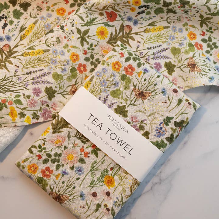 Botanica Paper Co. - Wholesale Tea Towel - BOTANIST | 100% LINEN TEA TOWEL