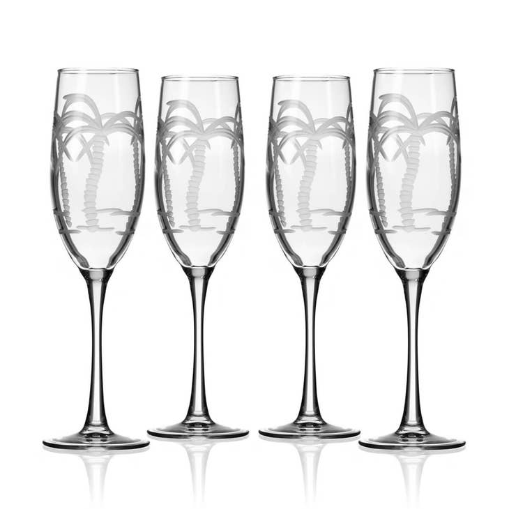 Sandpiper 8.5oz Stemless Champagne Flute | Set of 4 | Rolf Glass