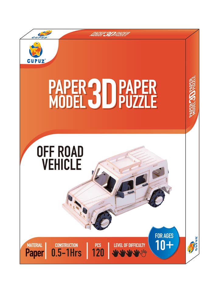 Jeep 3d paper card kit for wholesale by Go on make me