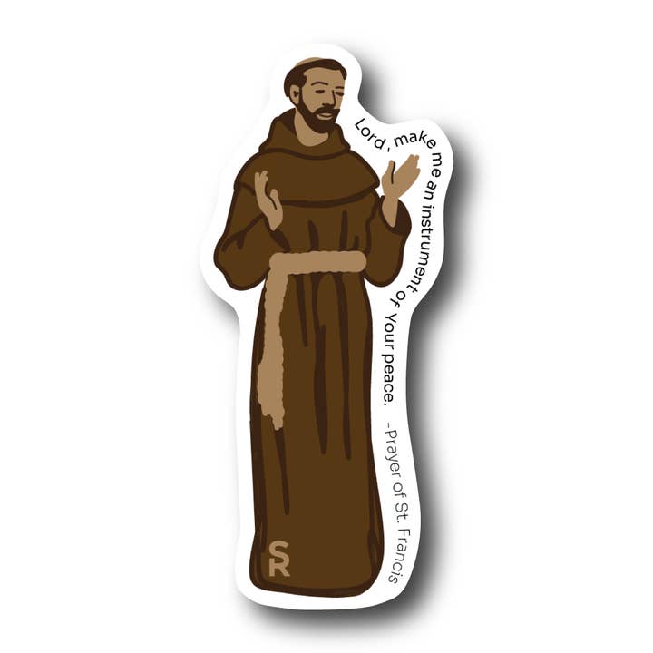 Sock Religious - Wholesale Sticker - St. Francis of Assisi Sticker