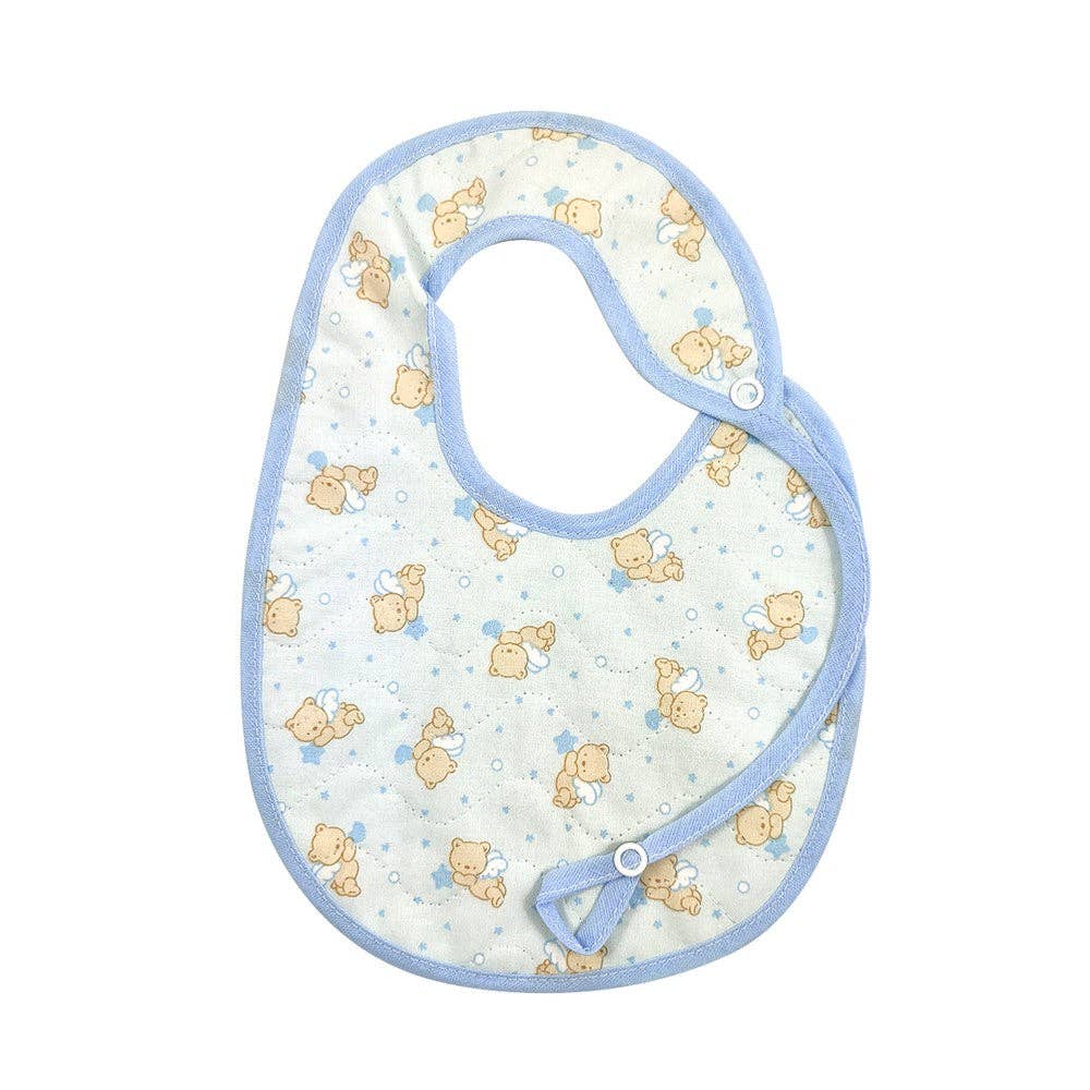 Almatex srl – Engroshandel Hagesmæk - Baby – HOMER hagesmæk cm.19x25 med quiltet lærred sutterholder4