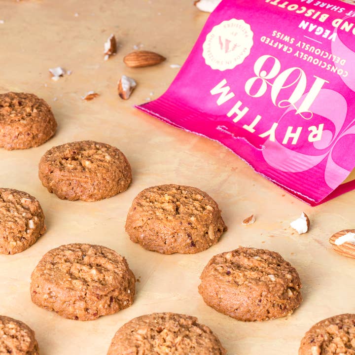 Rhythm108 – Engroshandel Cookie – Vegansk mandel Biscotti Del taske 135g