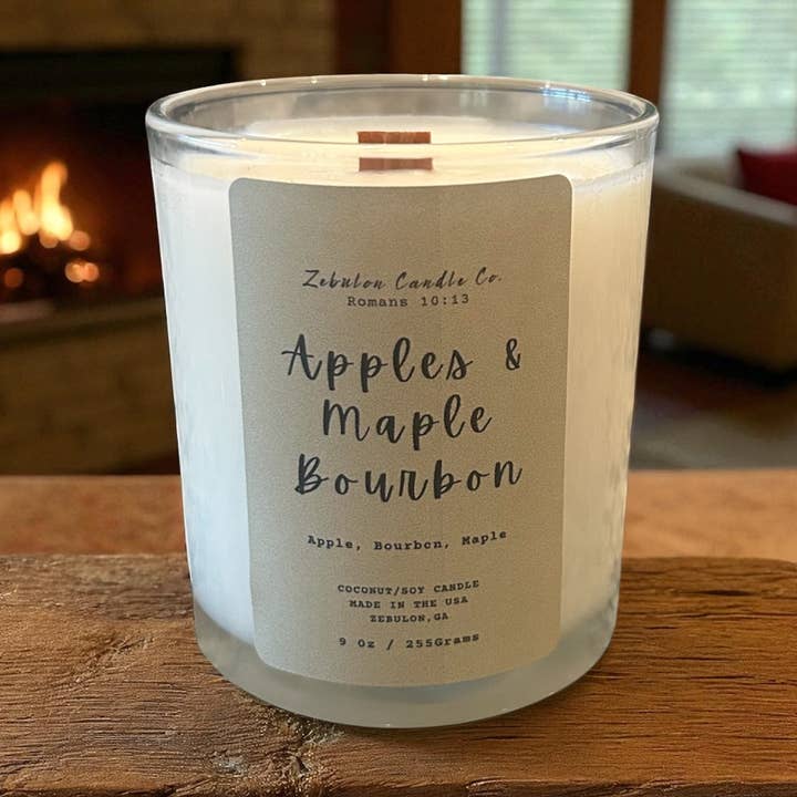 Velas elegantes con mecha de madera para venta al por mayor de Redeemed Home & Candle