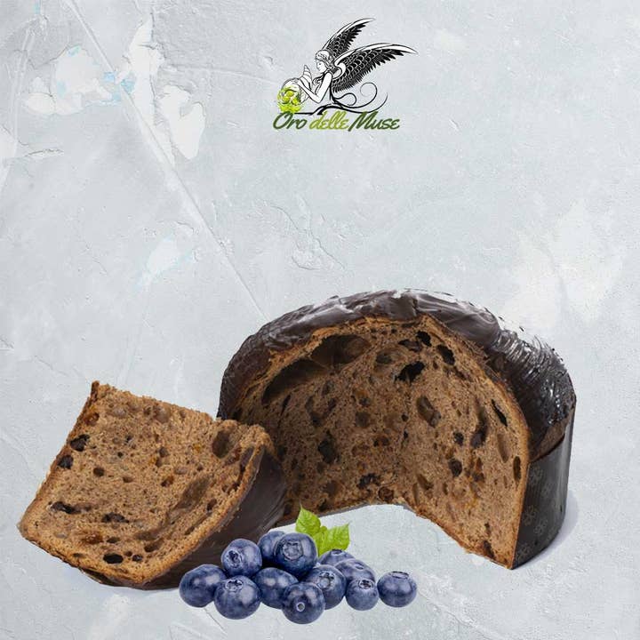 Calabria da Gustare - Wholesale Cake - Chocolate panettone with blueberries and rosolio 750 g2
