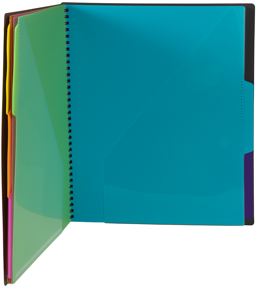 JAM PAPER - Wholesale Folders - JAM Plastic Folder, 12 Pocket, Grey, 10.5x11.5, 1/Pk3