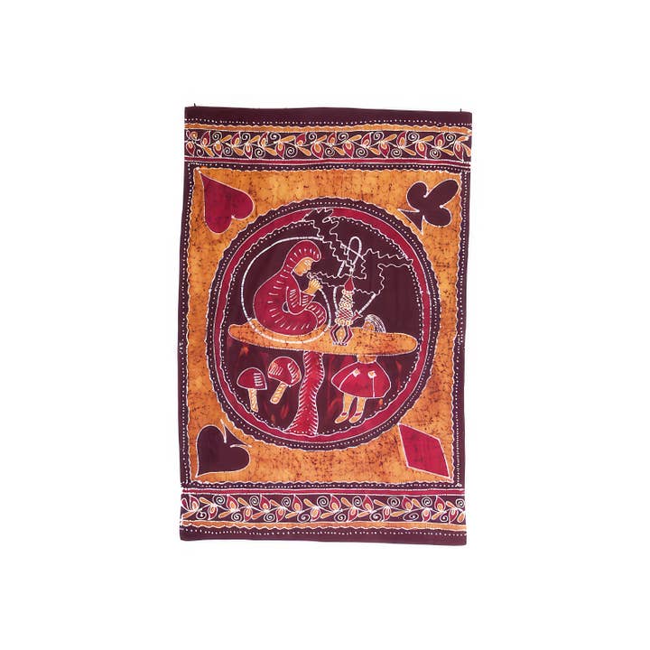 TAPISSERIE DOUBLE BATIK ALICE AU PAYS DES MERVEILLES pour la vente par Gypsy Rose