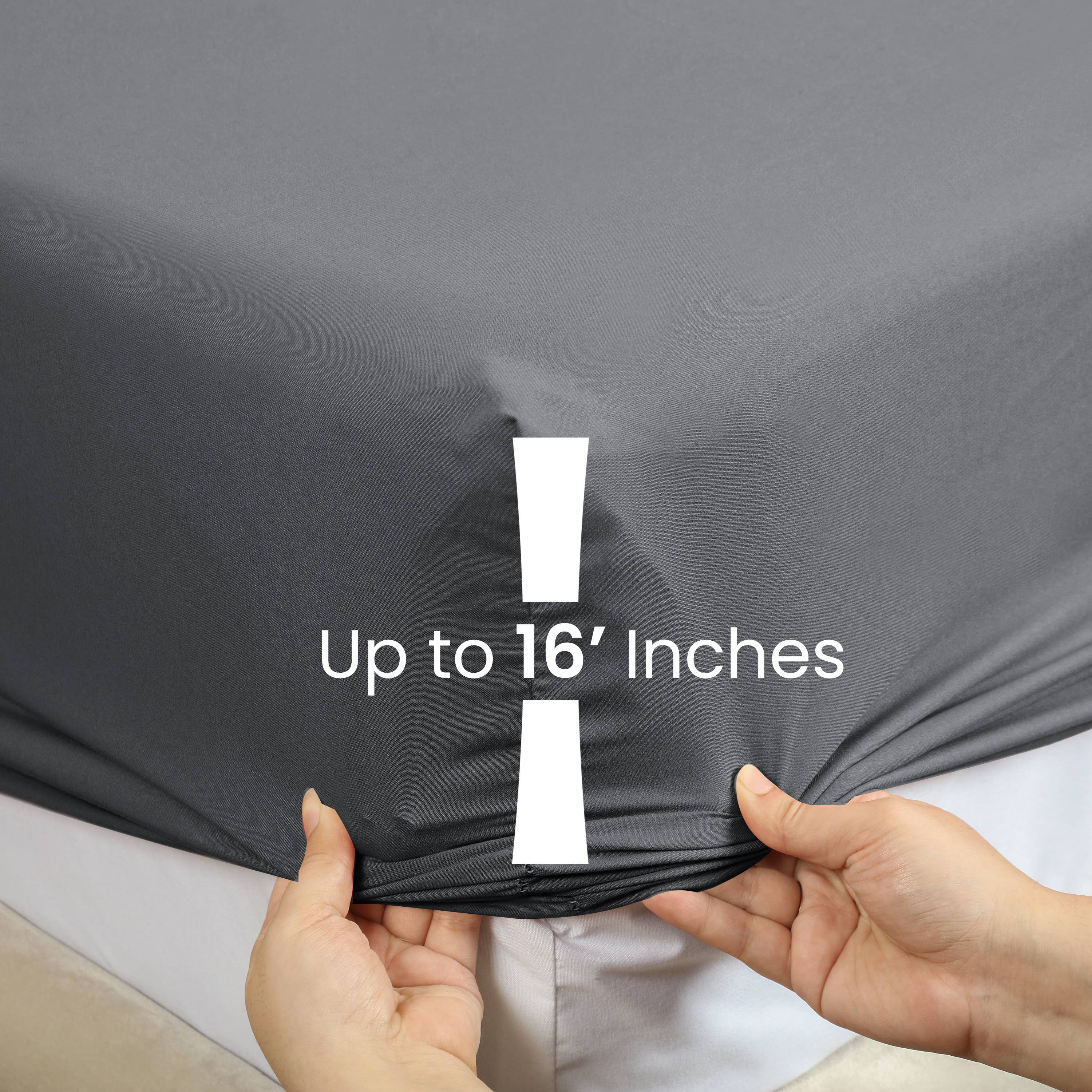 Cottonpassion_US - Vente Draps-housses - Draps-housses en microfibre douce avec bonnets extra profonds jusqu'à 40,6 cm88