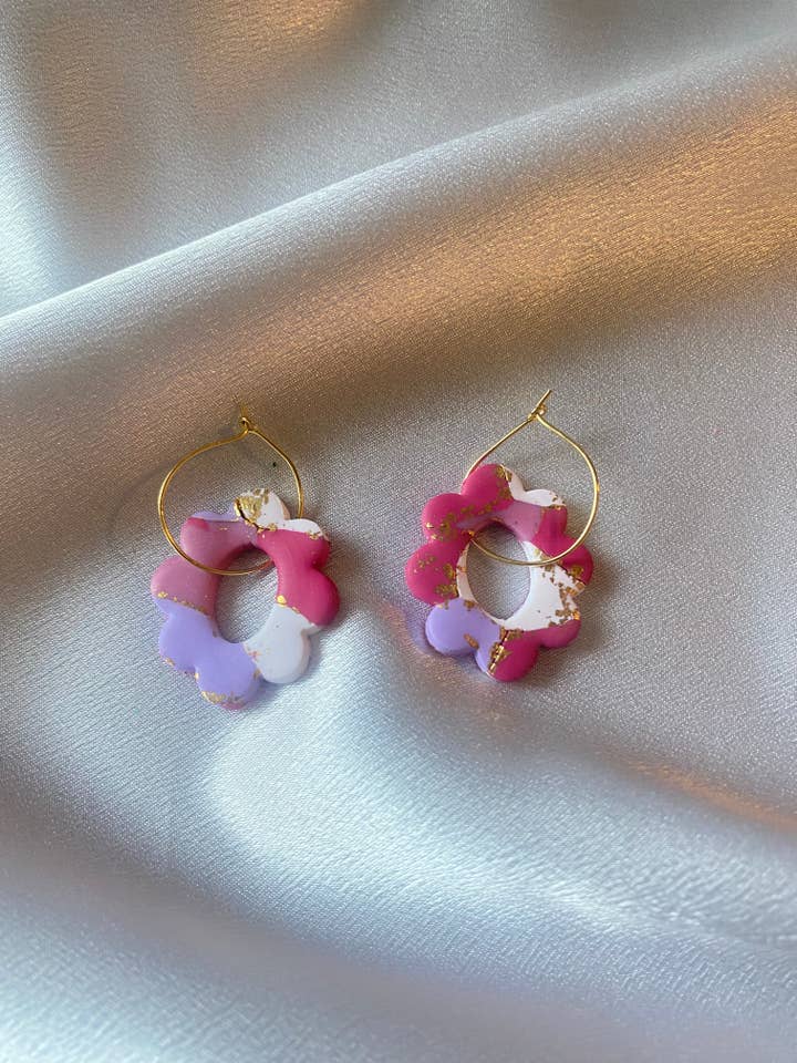 Pink Terrazzo Earrings for wholesale by Marcelo's Shop