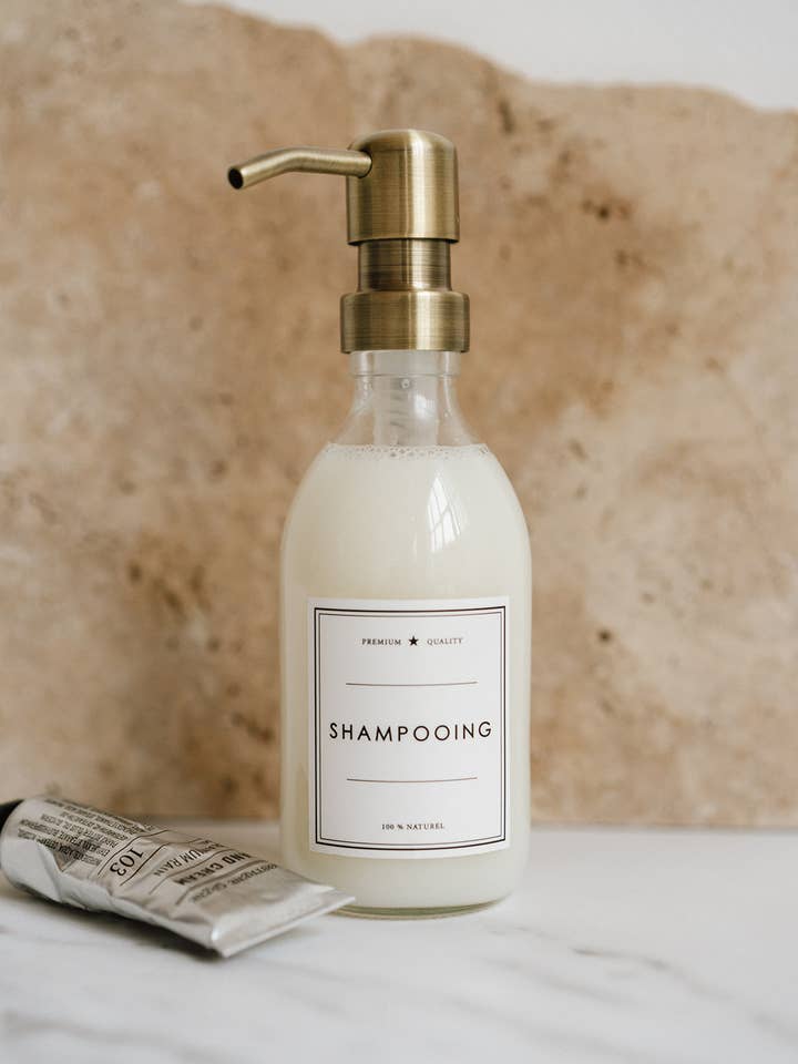 shampoo - clear bottle for wholesale by Les Flacons de l’Apothicaire
