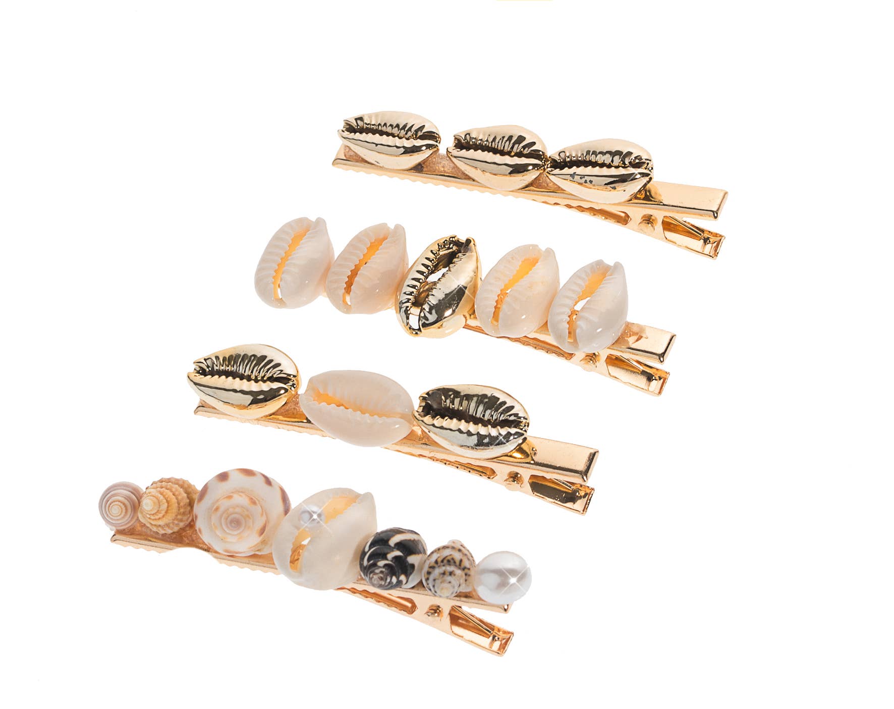 STELLA GREEN - Wholesale Hair Clip - Women's - 36 shell hair clips (display)2