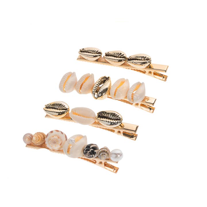 STELLA GREEN - Wholesale Hair Clip - Women's - 36 shell hair clips (display)2