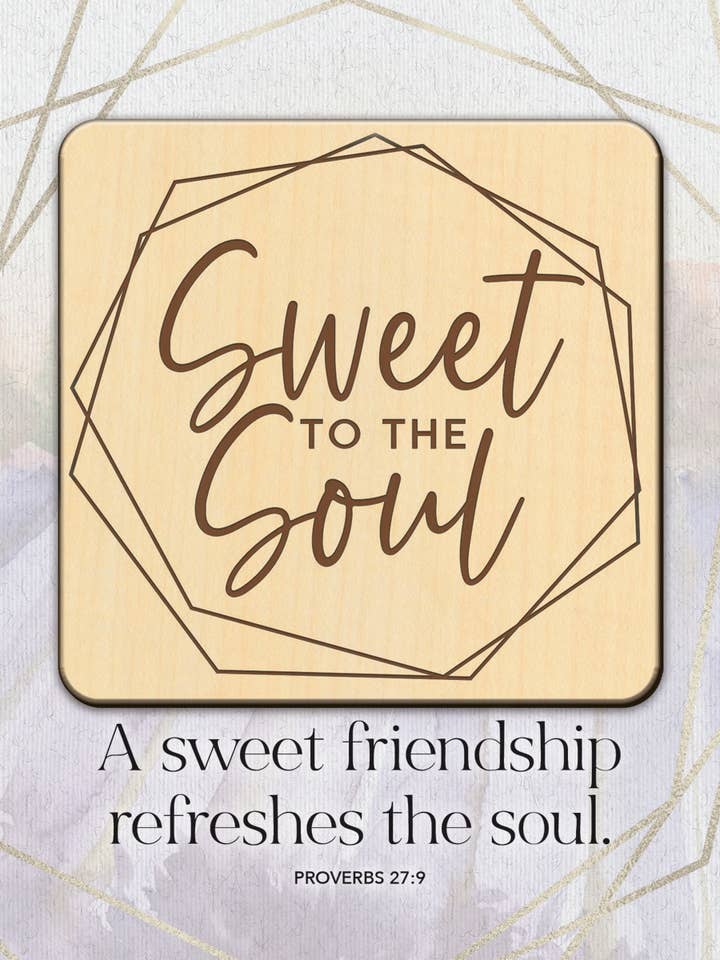 Sweet To The Soul - Plaque en bois Meadow Wood 6 x 6 pour la vente par Dexsa