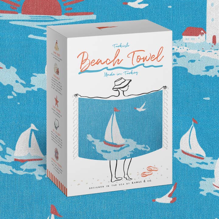Regatta Turkish Beach Towel for wholesale by Ramus & Co.